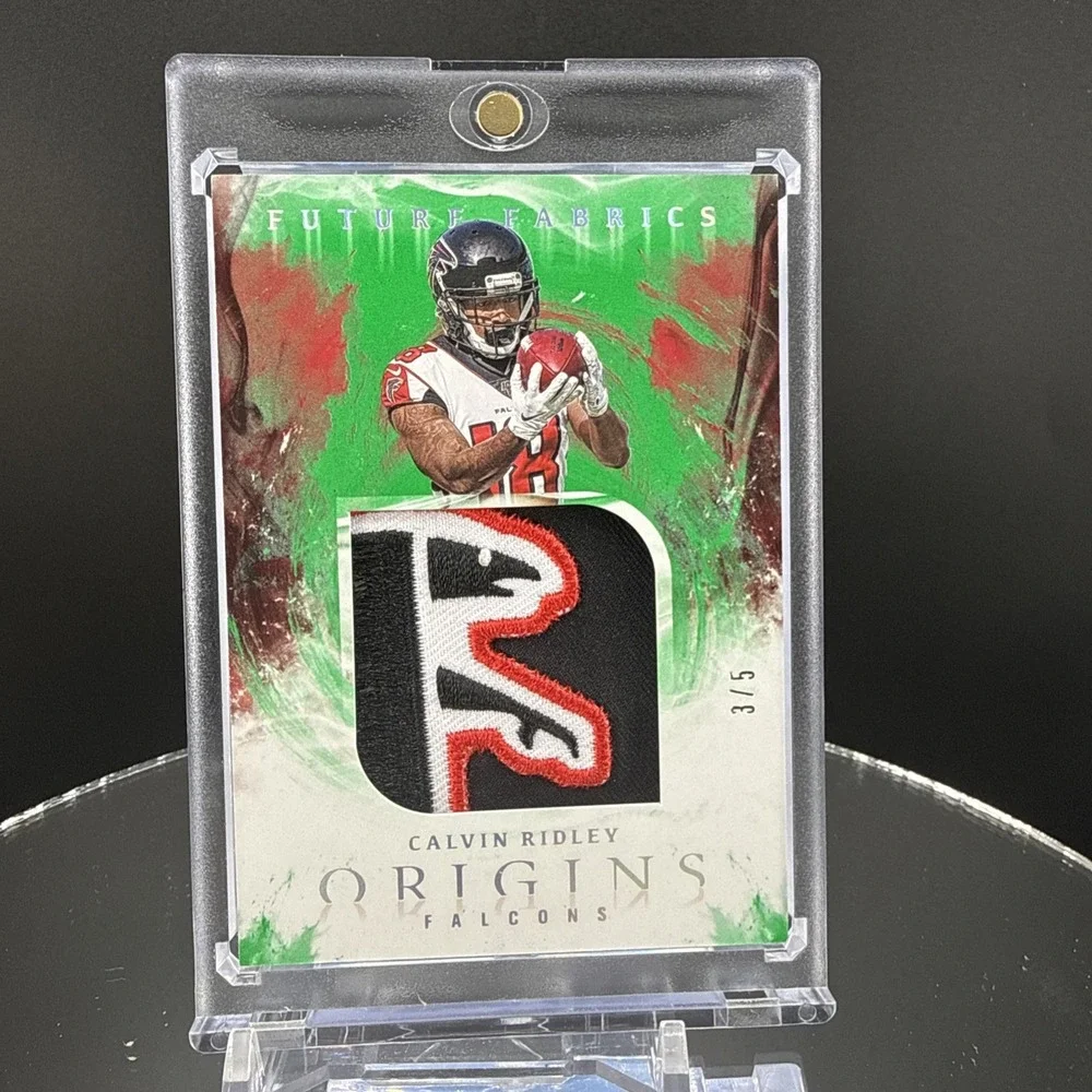 2020 Panini Origins - Jumbo Bird Patch - Calvin Ridley #FF-13 Green /5